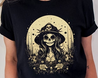 Whimsigoth Witch Shirt: Dark Academia Gothcore Tee