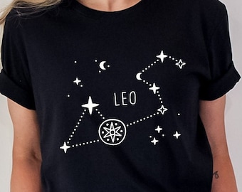 Leo Zodiac Constellation Shirt: Unisex Astrology Gift
