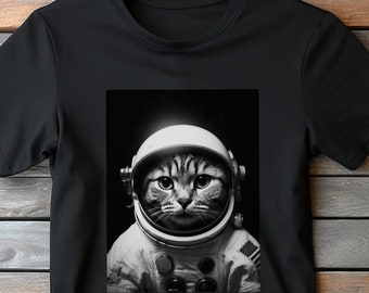 Astronaut Cat T-Shirt: Funny Space Cat Owner Gift