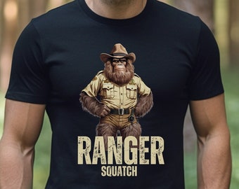 Bigfoot Ranger T-Shirt: Funny Sasquatch Camping Shirt