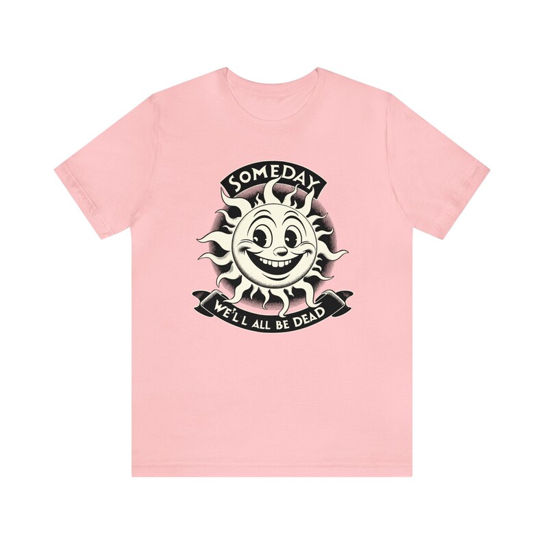 Dark Humor Shirt: Vintage Style Funny Meme Tee Pink