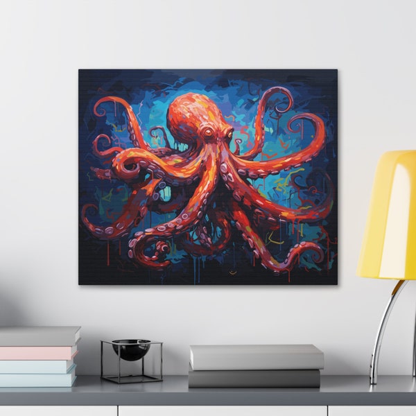 Octopus Wall Art Etsy