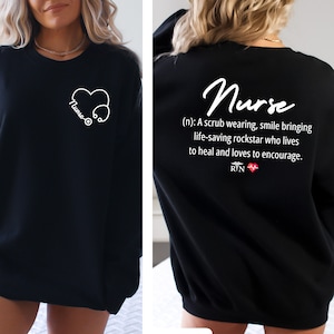 RN Definition Sweater: Unisex Nurse Crewneck