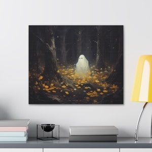 Ghost in the Forest Wall Art Halloween Decor Gothic Art Dark Academia ...