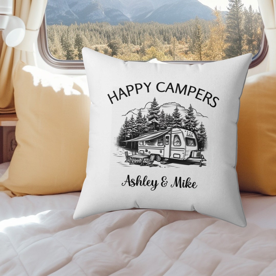 Personalized Camp Throw Pillows Firm Throw Pillow Double Sided Throw
