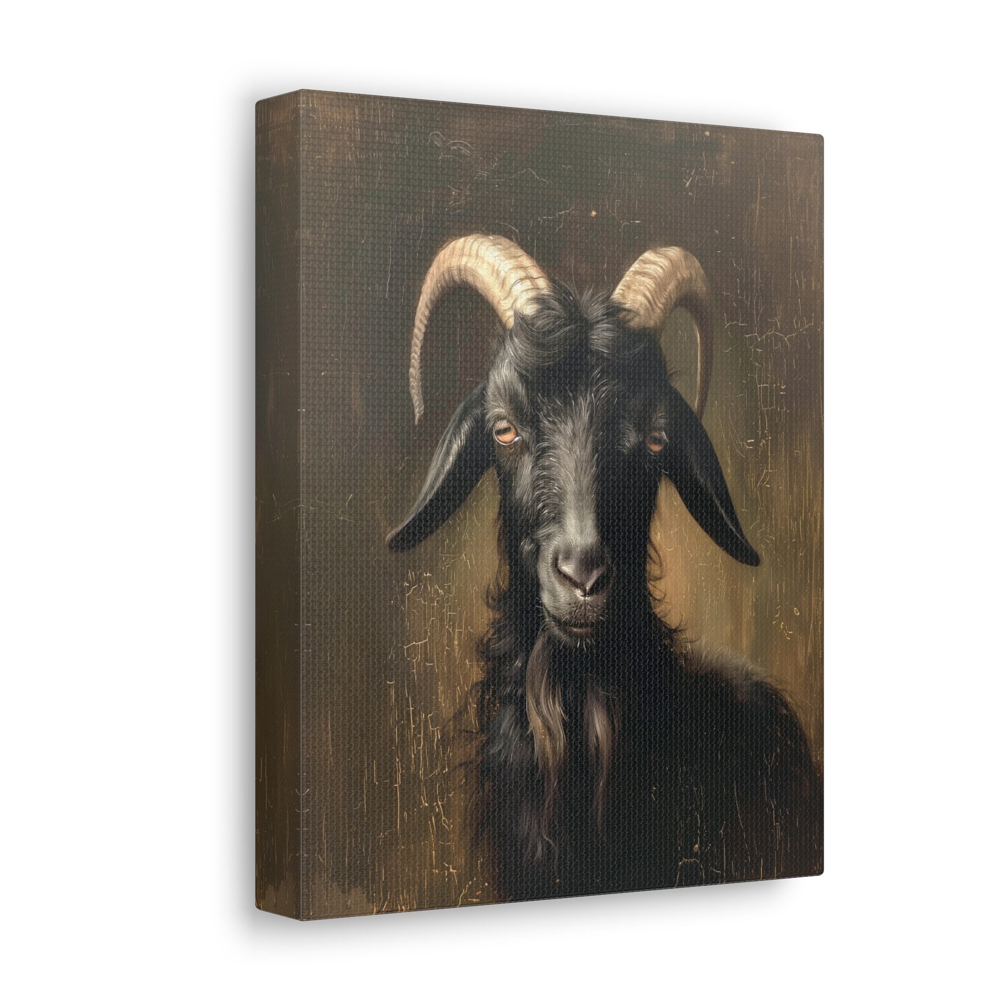 Black Phillip Goat Canvas Art: Dark Academia Gothic Decor - Etsy