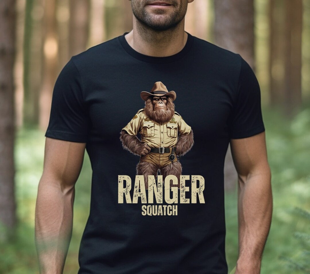 Bigfoot Ranger T-shirt: Funny Sasquatch Camping Shirt - Etsy