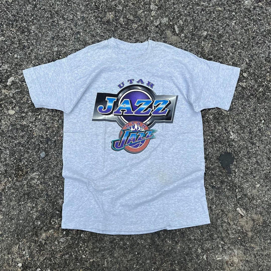 Vintage Utah Jazz Basketball T Shirt Size Adult Small 