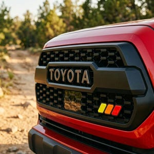 Tri-Color Grille Badge, Toyota Tacoma, 4Runner Emblem