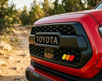 Tri-Color Grille Badge, Toyota Tacoma, 4Runner Emblem