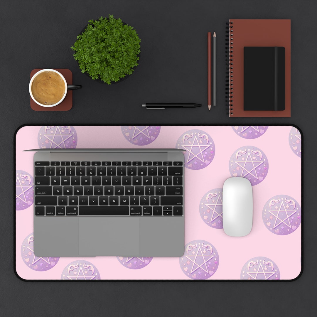 Magical Girl Purple Gamer Girl Desk Mat Gamer Girl Desk Etsy