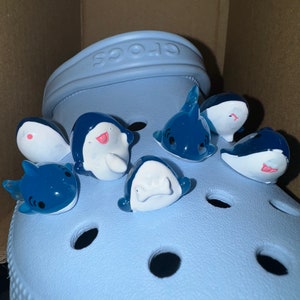 Luminous Cute Shark Foam Shoe Charm