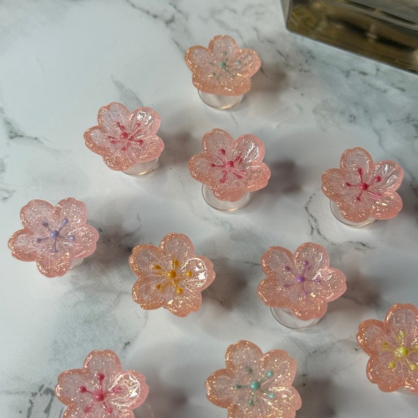 Cherry Blossom Foam Shoe Charms