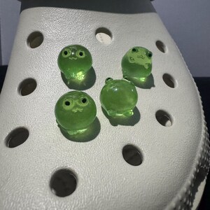 Glow in the Dark/ Luminous Cute Frog Foam Shoe Charm