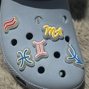 Luminous / Glow in the Dark Zodiac Foam Shoe Charm