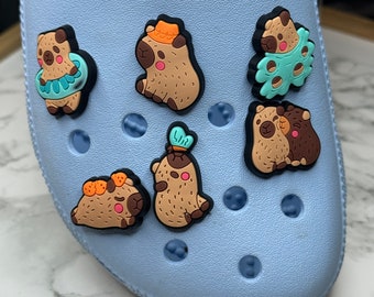 Capybara Foam Shoe Charm