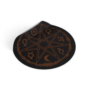 Zodiac &quot;Celestial Delights&quot; Round Vinyl Sticker