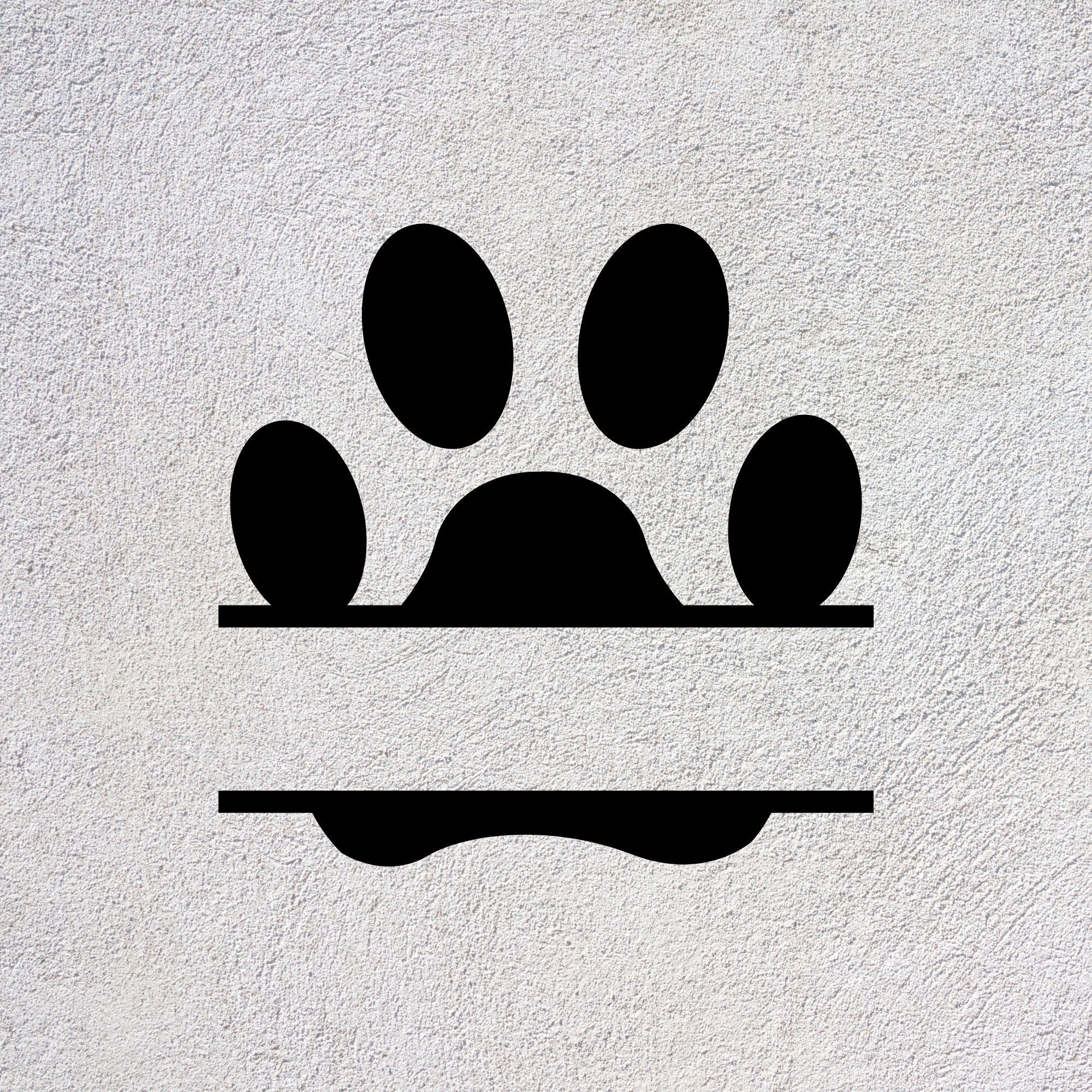 Paw Print Monogram Paw 4 Formats Svg, Png, Jpg, PDF Animal Svg Dog Svg Paw Print, Animal Print