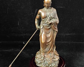 地蔵菩薩像 | 手描き純ブロンズ彫刻 | 地蔵菩薩 | 仏像 | 家庭用祭壇 