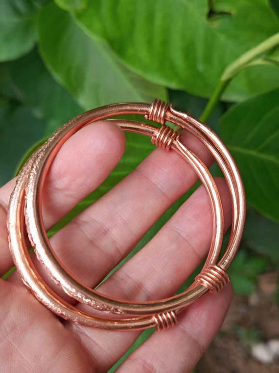 A pair Solid Pure Copper  Cuff Copper Arthritis T… - image 6