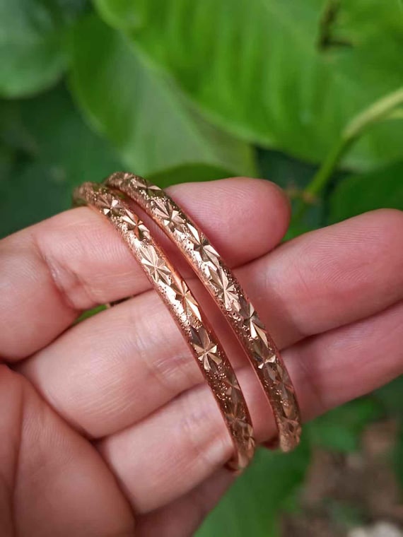 A pair Solid Pure Copper  Cuff Copper Arthritis T… - image 7