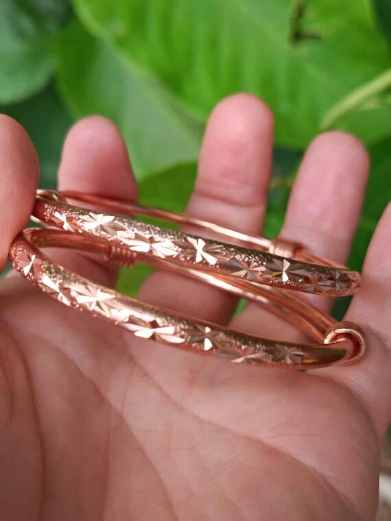 A pair Solid Pure Copper  Cuff Copper Arthritis T… - image 9