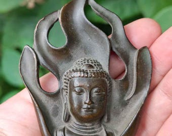 ブロンズ製八面仏頭像 - 幸運と富をもたらす装飾品（28 cm） - Etsy 日本