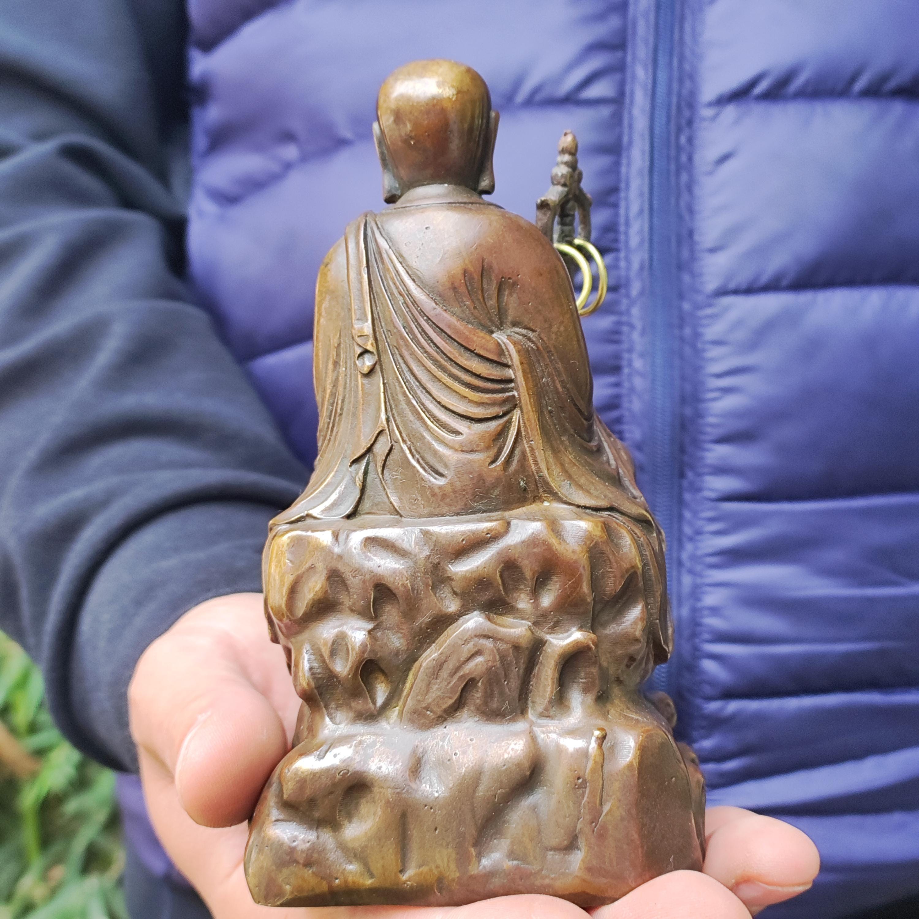 純銅製地蔵菩薩立像 地蔵菩薩像 銅像 青銅 真鍮 チベット仏教 仏陀