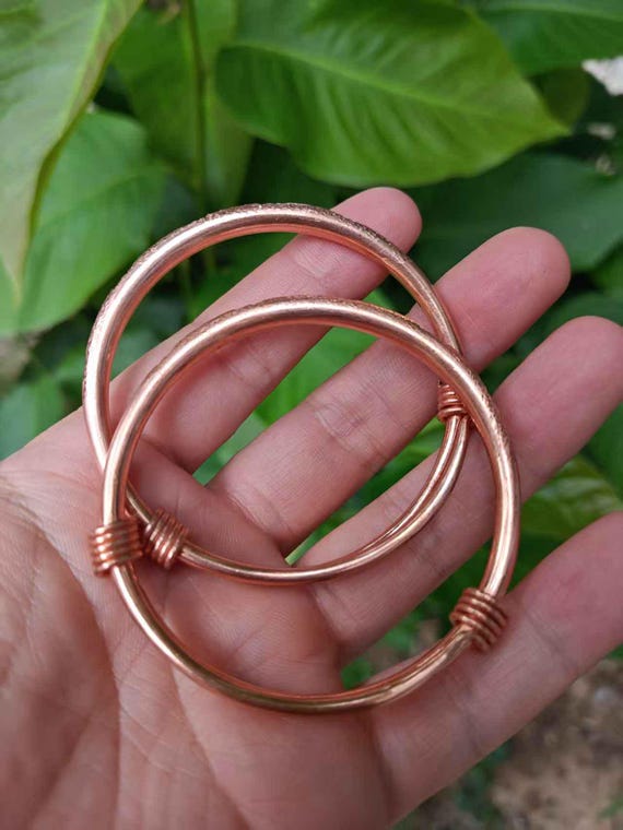 A pair Solid Pure Copper  Cuff Copper Arthritis T… - image 3