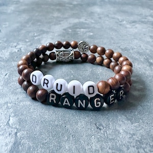 Holzperle D & D Charakterklasse Armbänder, Dungeons und Dragons Zubehör, Critical bzw