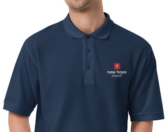 New Hope Church - stacked Logo - Men's Premium Polo