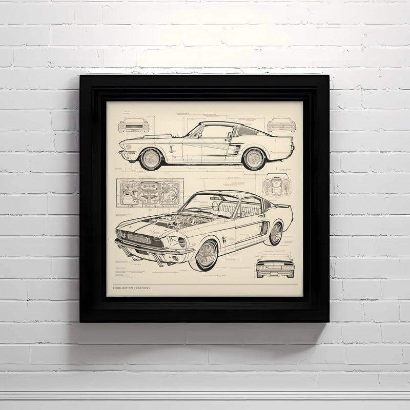 Muscle Car Print - Etsy