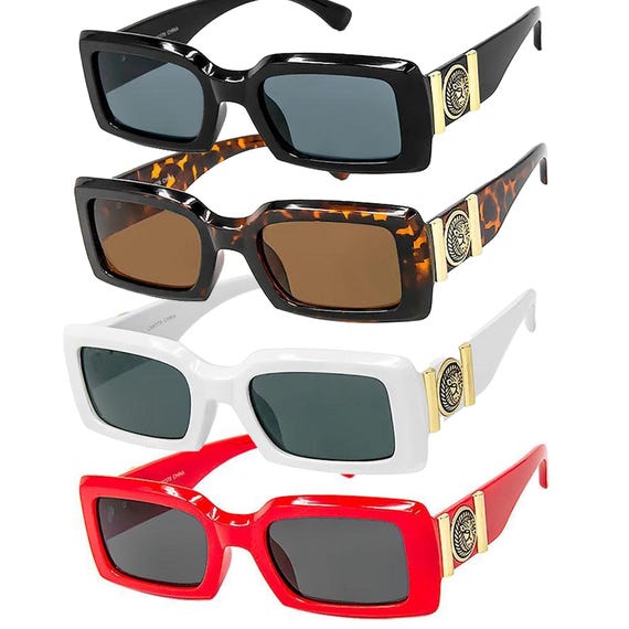 Trendy Square Retro Narrow Women Men Luxury Style Sunglasses  display picture 1