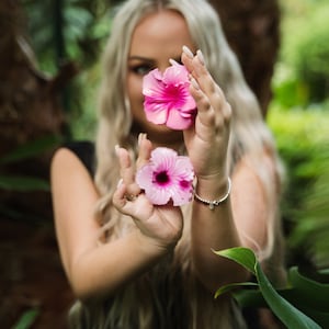 Pinza para el cabello Pink Paradise Duo Hibiscus