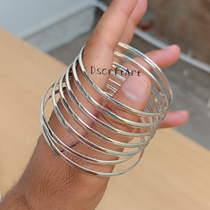 Conjunto de 7 pulseiras, pulseiras de prata esterlina 925 empilháveis de 7 dias, pulseiras meio redondas, pulseiras para mulheres, Semanario, pulseiras empilháveis,
