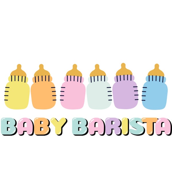 Baby Barista  ,PNG, ready for sublimation!