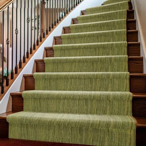 Green Natural Jute Runner Rug, Handwoven Jute Hallway Runner, Bohemian Jute Rug, Textured Jute Runner, Eco Friendly Rug, Natural Fiber Rug