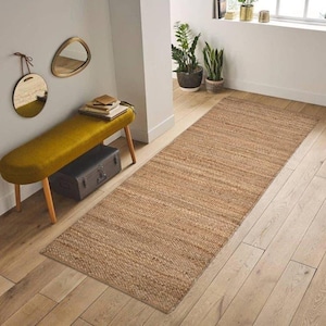 Hallway Runner, Custom Size Runner Rug, Natural Jute Runner Rug Large, Bohemian Jute Rug, Boho Jute Runner Rug, Outdoor Rug