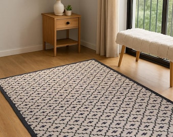 Alfombra Kilim turca vintage de lana, estilo bohemio, de yute, ecológica, para sala de estar, Kilim Dhurrie, de yute indio