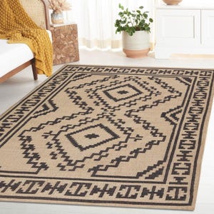 5x8 Wool Jute Kilim Rug | Custom Size Wool Rug | Vintage Area Rug | Boho Home Decor | Handmade Wool Jute Rug