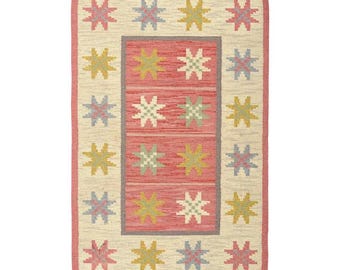 Handmade 3x5 Kilim Rug Wool Dhurrie Jute Floor Mat Traditional Indian Vintage Chic Victorian Hipster FREE SHIPPING Worldwide