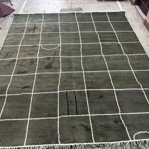 Alfombra de cuadros, alfombra de tablero de ajedrez, alfombra con diseño de cuadrícula verde, alfombra de tablero de ajedrez para decoración del hogar, alfombra marroquí para Navidad