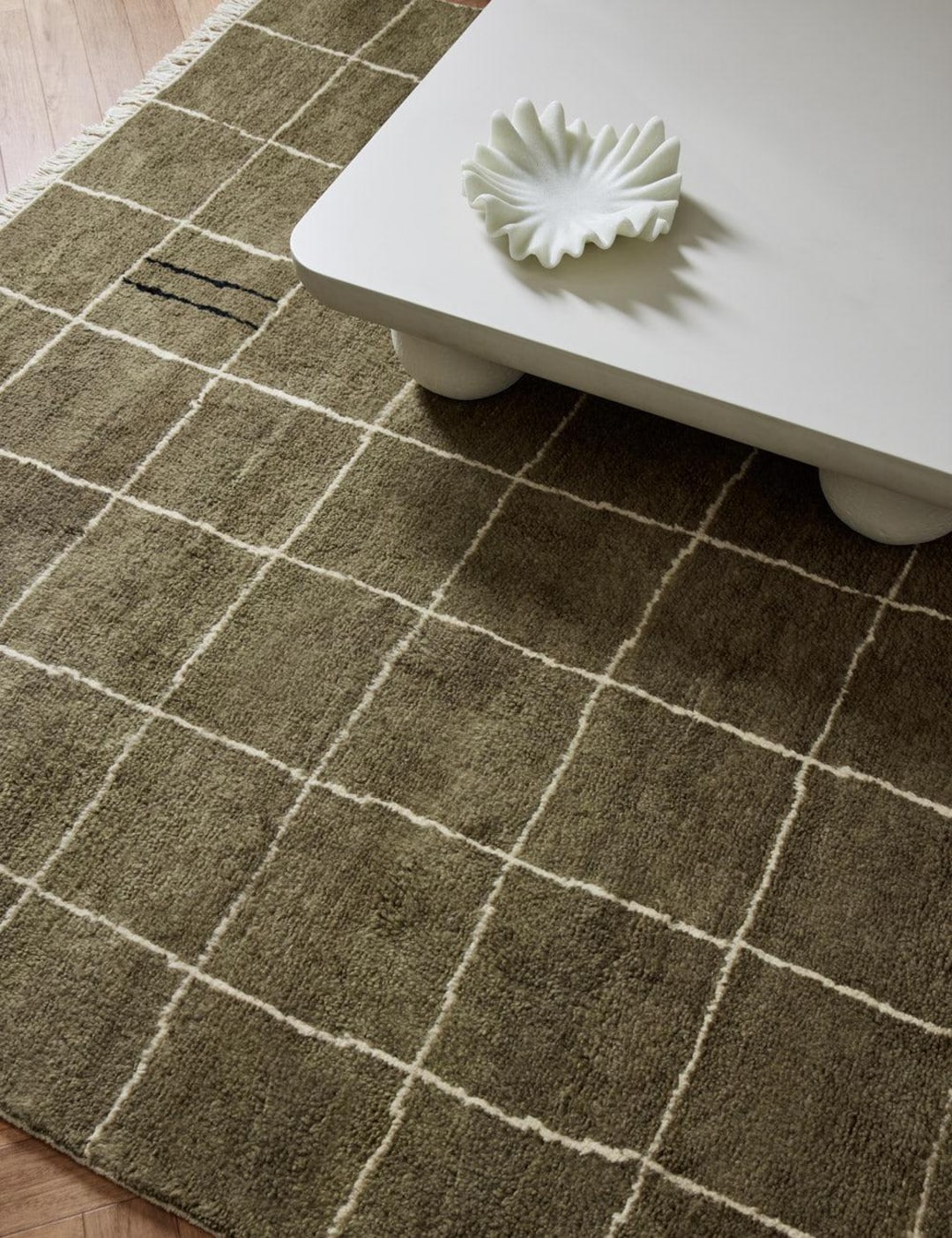 Green Pattern Rug Square Check Checkered Rug Checkerboard Carpet, Green Grid Design Carpet, Home Decor ...