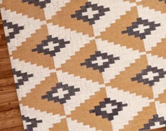 Handwoven Wool Jute Kilim Rug, Wool Jute Rug, Kilim Jute Rug, Kilim Rug, Handwoven, Wool and Jute Rug Handmade