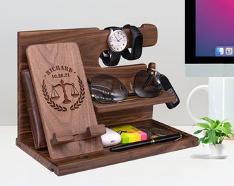 Organizador de escritorio para abogados: regalo único para abogados, ideal para cumpleaños, San Valentín, aniversarios, etc.