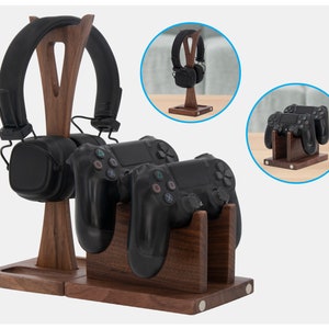 Gamer Gift for Boyfriend Husband, Adjustable Headphone &  Controller Stand, Unique Gift Idea for Teenage Boy, Son, Room Decor on Fathers Day