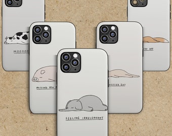 Coque Moody Animal pour iPhone / coque pour Samsung / coque pour Pixel