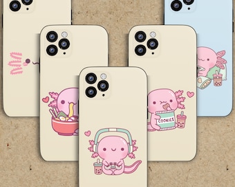 Cute Axolotl case for iPhone / case for Samsung / case for Pixel