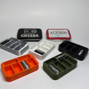 Portabatterie per Altoids Tin - Inserto organizer compatto CR123A *Leggi la descrizione*