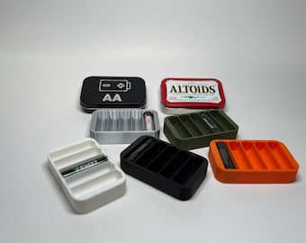 Battery Holder for Altoids Tin - Compact AA Organizer Insert *Read Description*